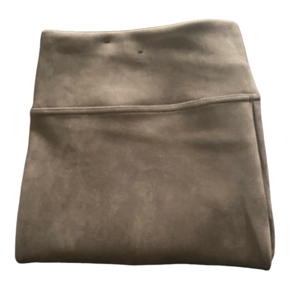 ANDREW MARC-BROWN SUEDE LIKE LEGGINGS-SIZE XL